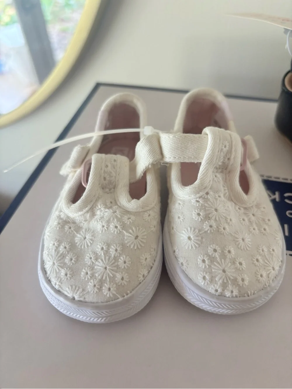 Infant eyelet Keds, barely worn